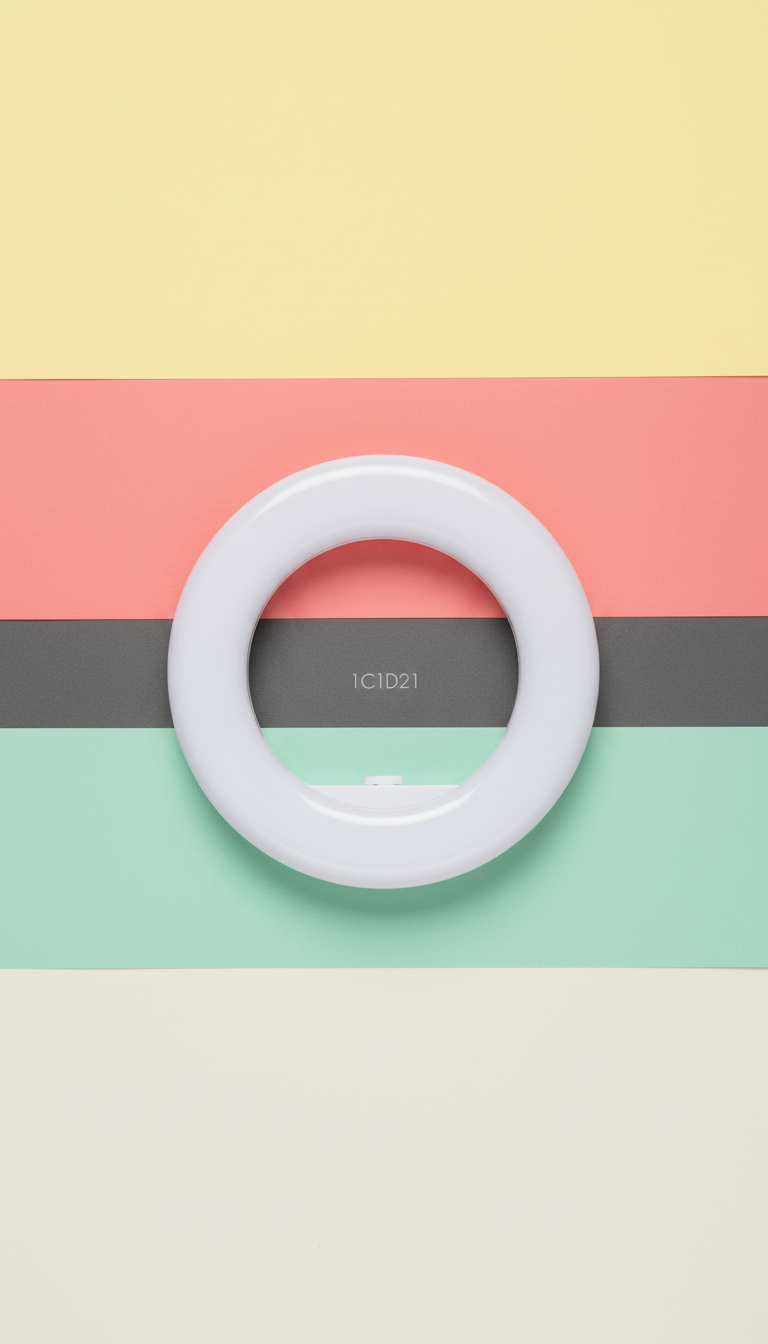 Rechargeable LED selfie ring light