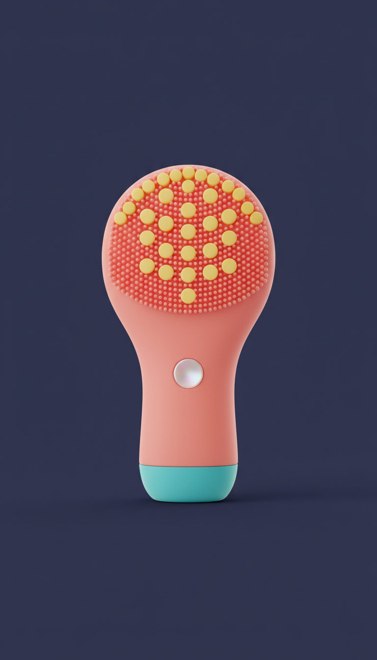 LED Facial Cleansing Brush Silicone Touch