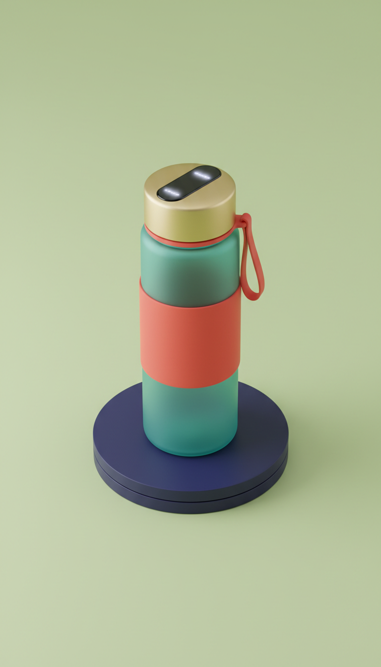 Smart Hydration Bottle with LED Reminders